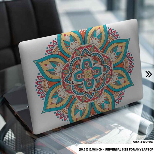 Seamless Geomatric Pattern Matte Finished Removable Waterproof Laptop Sticker & Laptop Skin (Including FREE Accessories) - LSKN2196 - DDecorator