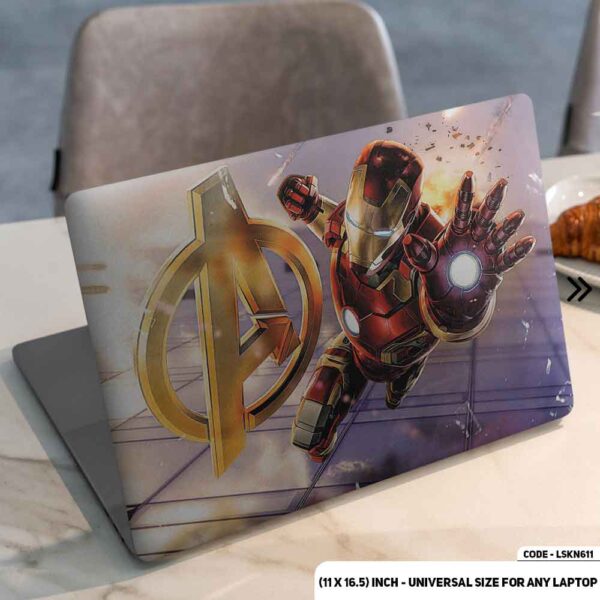 Fight Scene Of Iron Man Matte Finished Removable Waterproof Laptop Sticker & Laptop Skin (Including FREE Accessories) - LSKN611 - DDecorator