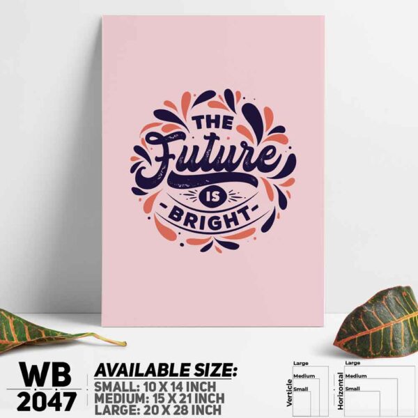 DDecorator Future - Motivational Wall Decoration And Home Decoration PVC Wall Board And Wall Canvas - WB2047