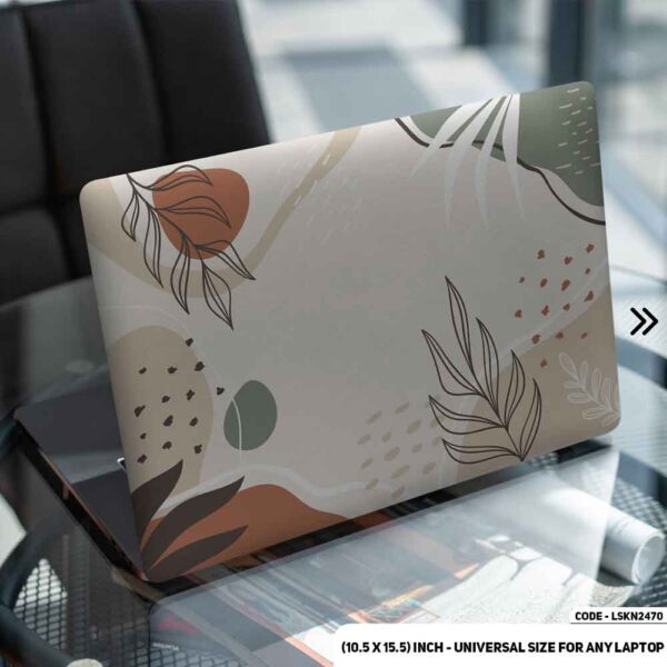 Flower Pattern Floral Design Matte Finished Removable Waterproof Laptop Sticker & Laptop Skin (Including FREE Accessories) - LSKN2470 - DDecorator