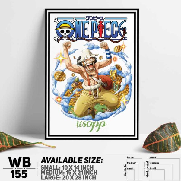 DDecorator One Piece Anime Manga series Wall Decoration And Home Decoration PVC Wall Board And Wall Canvas - WB155