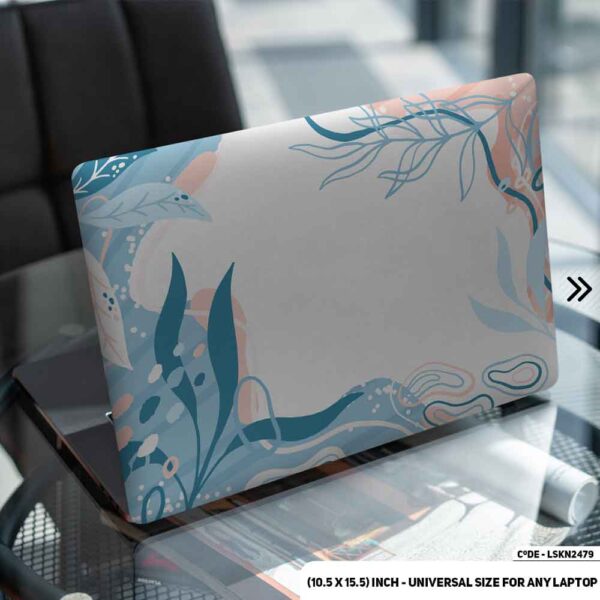 Flower Pattern Floral Design Matte Finished Removable Waterproof Laptop Sticker & Laptop Skin (Including FREE Accessories) - LSKN2479 - DDecorator