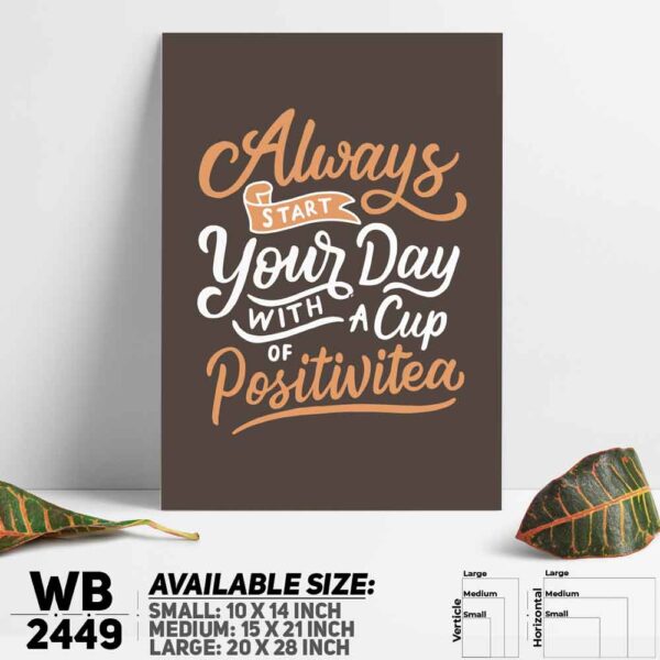 DDecorator Positive Attitude - Motivational Wall Decoration And Home Decoration PVC Wall Board And Wall Canvas - WB2449