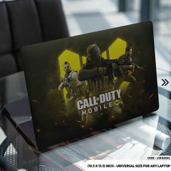 Call of Duty Art Character Matte Finished Removable Waterproof Laptop Sticker & Laptop Skin (Including FREE Accessories) - LSKN2862 - DDecorator