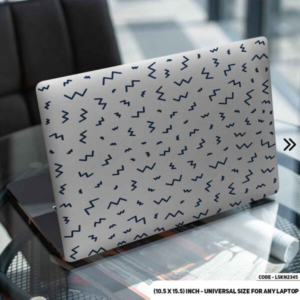 Seamless Geomatric Pattern Matte Finished Removable Waterproof Laptop Sticker & Laptop Skin (Including FREE Accessories) - LSKN2345 - DDecorator