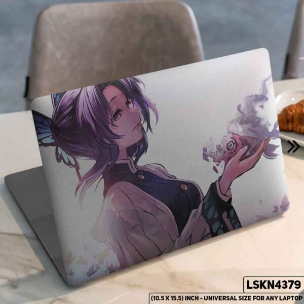 Demon Slayer: Kimetsu no Yaiba Matte Finished Removable Waterproof Laptop Sticker & Laptop Skin (Including FREE Accessories) - LSKN4379 - DDecorator