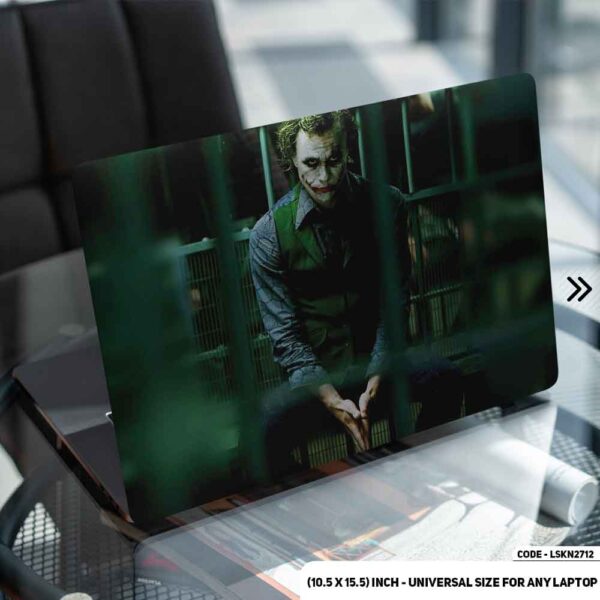 Joker Sitting In Jail Matte Finished Removable Waterproof Laptop Sticker & Laptop Skin (Including FREE Accessories) - LSKN2712 - DDecorator