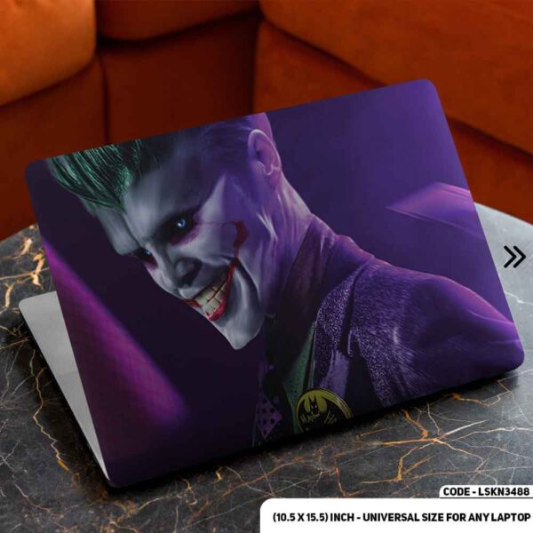 JOKER Matte Finished Removable Waterproof Laptop Sticker & Laptop Skin (Including FREE Accessories) - LSKN3488 - DDecorator