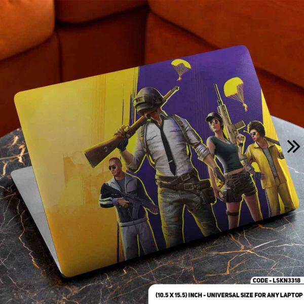 Digital Character Matte Finished Removable Waterproof Laptop Sticker & Laptop Skin (Including FREE Accessories) - LSKN3318 - DDecorator
