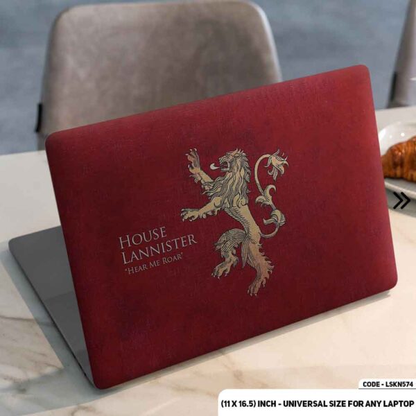 House Lannister Game of Thrones Matte Finished Removable Waterproof Laptop Sticker & Laptop Skin (Including FREE Accessories) - LSKN574 - DDecorator