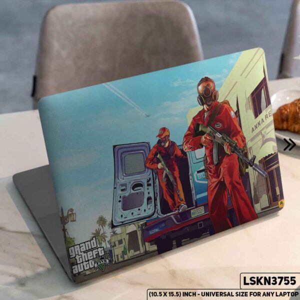 Money Heist Matte Finished Removable Waterproof Laptop Sticker & Laptop Skin (Including FREE Accessories) - LSKN3755 - DDecorator