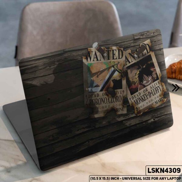 One Piece Manga Series Monkey D. Luffy Straw Hat  Matte Finished Removable Waterproof Laptop Sticker & Laptop Skin (Including FREE Accessories) - LSKN4309 - DDecorator