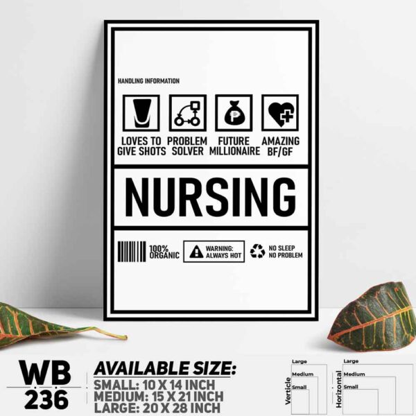 DDecorator Funny Doctor & Nursing Parody Wall Decoration And Home Decoration PVC Wall Board And Wall Canvas - WB236