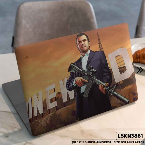 Digital Character Illustration Matte Finished Removable Waterproof Laptop Sticker & Laptop Skin (Including FREE Accessories) - LSKN3861 - DDecorator