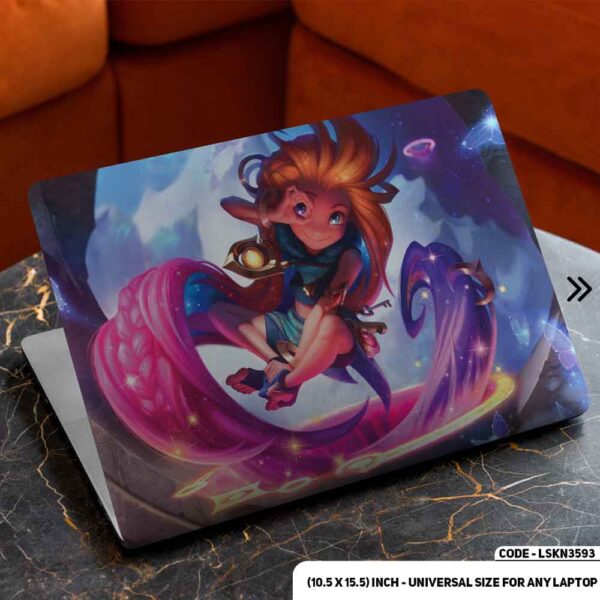 Anime Character Illustration Matte Finished Removable Waterproof Laptop Sticker & Laptop Skin (Including FREE Accessories) - LSKN3593 - DDecorator