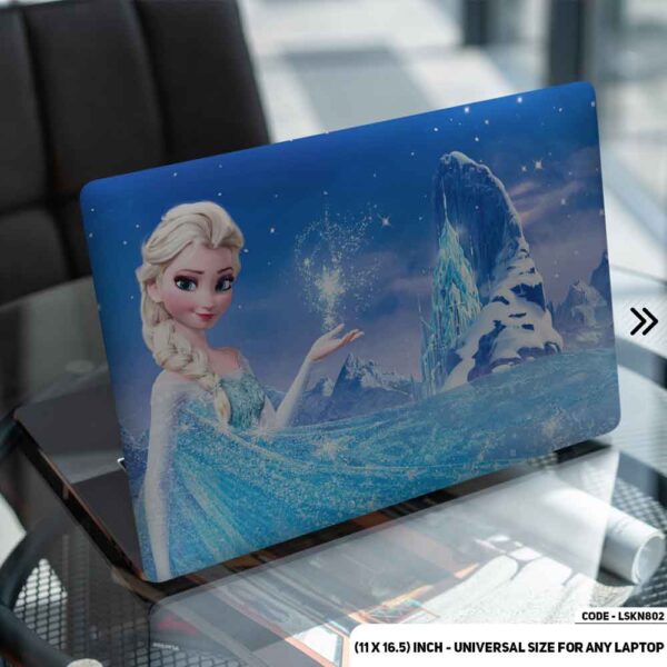 Elsa In Frozen Matte Finished Removable Waterproof Laptop Sticker & Laptop Skin (Including FREE Accessories) - LSKN802 - DDecorator