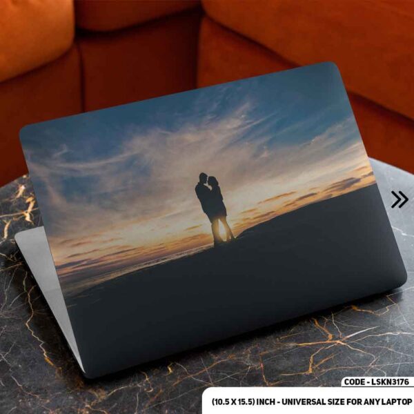 Digital Fantacy Couple Cartoon Art Illustration Matte Finished Removable Waterproof Laptop Sticker & Laptop Skin (Including FREE Accessories) - LSKN3176 - DDecorator
