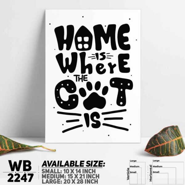 DDecorator Pet Lovers - Cat - Motivational Wall Decoration And Home Decoration PVC Wall Board And Wall Canvas - WB2247