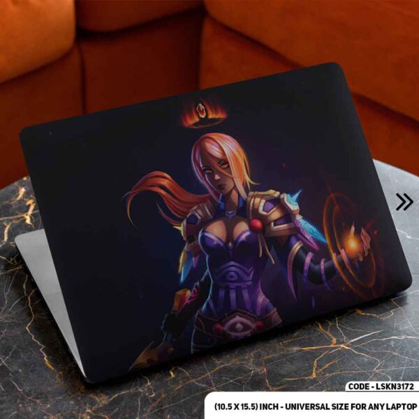 Digital Fantacy Anime Cartoon Art Illustration Matte Finished Removable Waterproof Laptop Sticker & Laptop Skin (Including FREE Accessories) - LSKN3172 - DDecorator