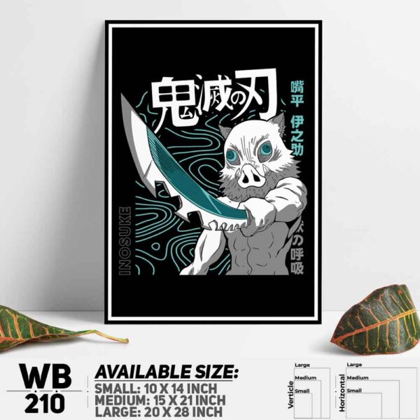 DDecorator Demon Slayer Anime Series Wall Decoration And Home Decoration PVC Wall Board And Wall Canvas - WB210