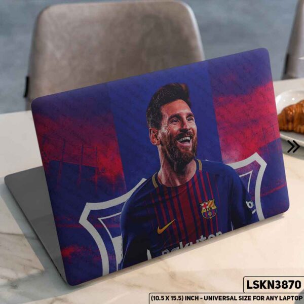 Messi FIFA World Cup Matte Finished Removable Waterproof Laptop Sticker & Laptop Skin (Including FREE Accessories) - LSKN3870 - DDecorator