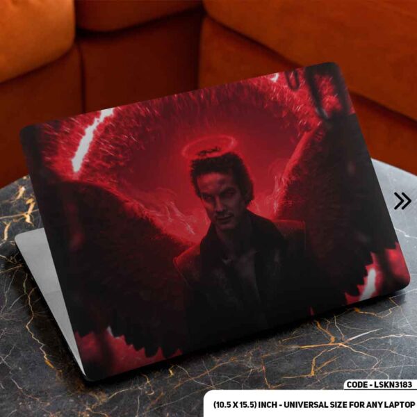Lucifer Cartoon Art Illustration Matte Finished Removable Waterproof Laptop Sticker & Laptop Skin (Including FREE Accessories) - LSKN3183 - DDecorator