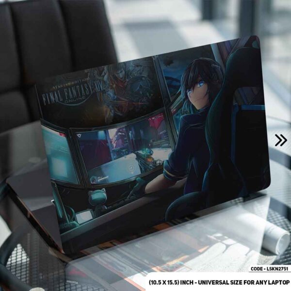 Digital Fantacy Anime Illustration Matte Finished Removable Waterproof Laptop Sticker & Laptop Skin (Including FREE Accessories) - LSKN2751 - DDecorator
