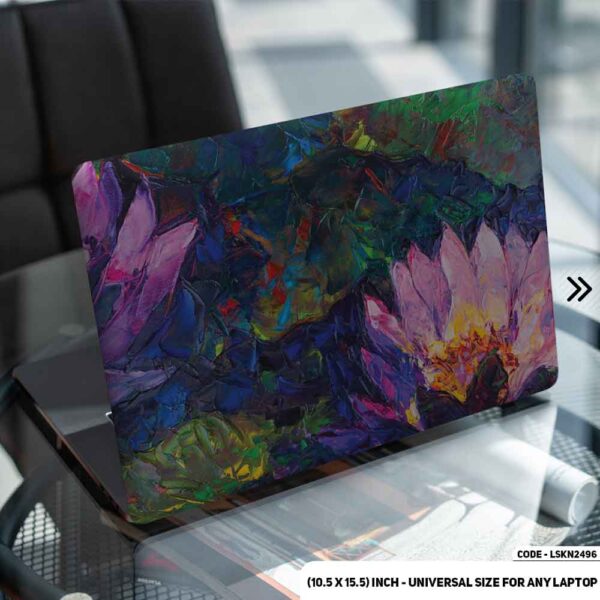Hand Painting Ink Design Matte Finished Removable Waterproof Laptop Sticker & Laptop Skin (Including FREE Accessories) - LSKN2496 - DDecorator