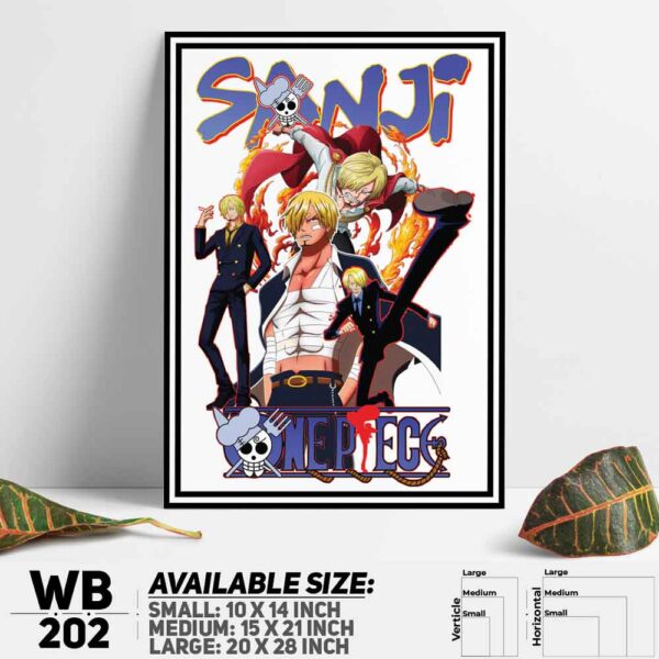 DDecorator One Piece Anime Manga series Wall Decoration And Home Decoration PVC Wall Board And Wall Canvas - WB202