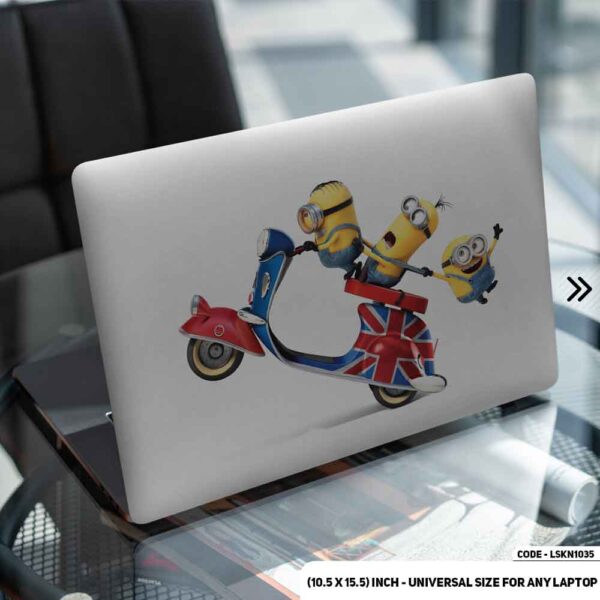 Minions Matte Finished Removable Waterproof Laptop Sticker & Laptop Skin (Including FREE Accessories) - LSKN1035 - DDecorator
