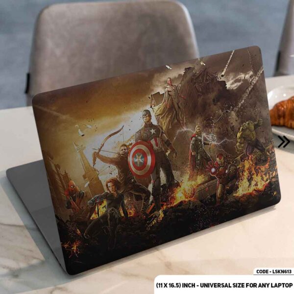 Avengers Fighting Against Thanos Matte Finished Removable Waterproof Laptop Sticker & Laptop Skin (Including FREE Accessories) - LSKN613 - DDecorator