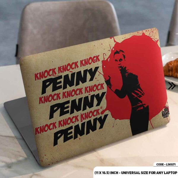 The Big Bang Theory Matte Finished Removable Waterproof Laptop Sticker & Laptop Skin (Including FREE Accessories) - LSKN671 - DDecorator
