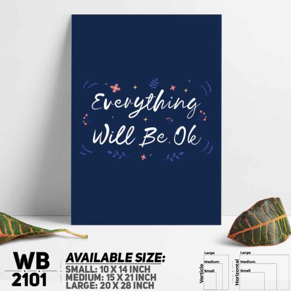 DDecorator Everything - Motivational Wall Decoration And Home Decoration PVC Wall Board And Wall Canvas - WB2101