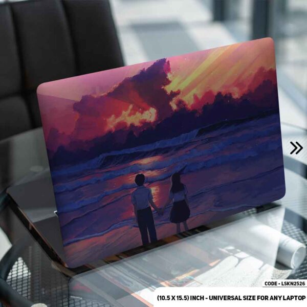 Boy & Girl On The Horizon Matte Finished Removable Waterproof Laptop Sticker & Laptop Skin (Including FREE Accessories) - LSKN2526 - DDecorator