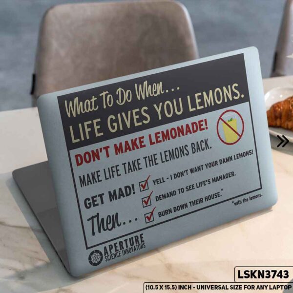 Motivational Quote Matte Finished Removable Waterproof Laptop Sticker & Laptop Skin (Including FREE Accessories) - LSKN3743 - DDecorator