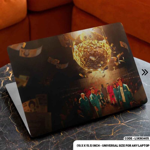 Squid Game Iconic Game Matte Finished Removable Waterproof Laptop Sticker & Laptop Skin (Including FREE Accessories) - LSKN3405 - DDecorator