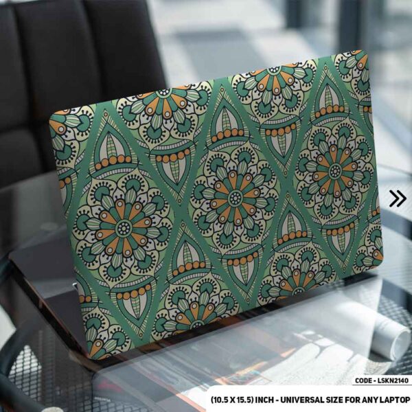 Seamless Geomatric Pattern Matte Finished Removable Waterproof Laptop Sticker & Laptop Skin (Including FREE Accessories) - LSKN2140 - DDecorator