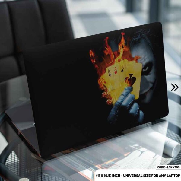 JOKER Matte Finished Removable Waterproof Laptop Sticker & Laptop Skin (Including FREE Accessories) - LSKN769 - DDecorator