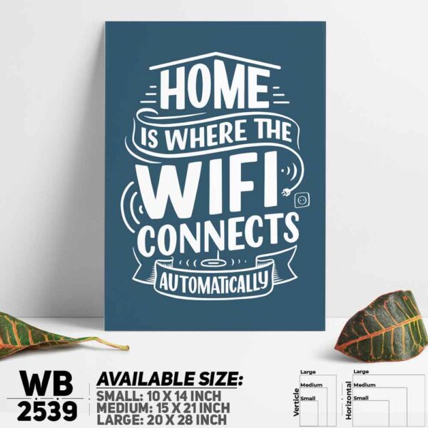 DDecorator Home Is Home - Romantic - Motivational Wall Decoration And Home Decoration PVC Wall Board And Wall Canvas - WB2539