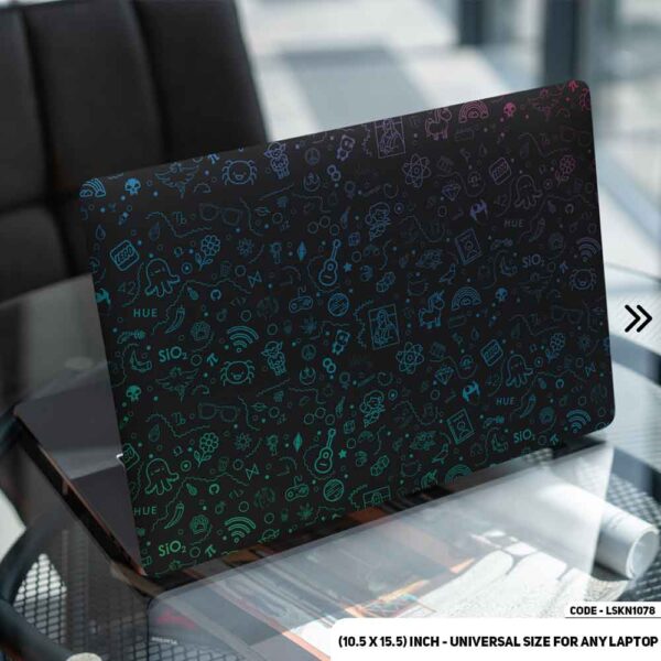 Neon Sticker Bombing Matte Finished Removable Waterproof Laptop Sticker & Laptop Skin (Including FREE Accessories) - LSKN1078 - DDecorator
