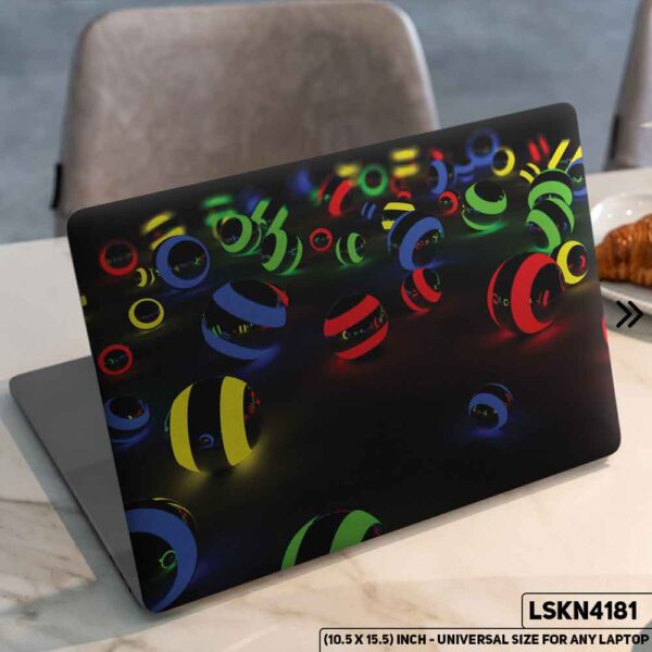 Neon Lights Matte Finished Removable Waterproof Laptop Sticker & Laptop Skin (Including FREE Accessories) - LSKN4181 - DDecorator