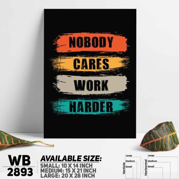 DDecorator Word Harder - Motivational Wall Decoration And Home Decoration PVC Wall Board And Wall Canvas - WB2893