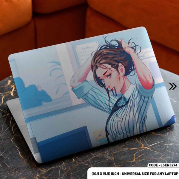 Digital Fantacy Anime Cartoon Art Illustration Matte Finished Removable Waterproof Laptop Sticker & Laptop Skin (Including FREE Accessories) - LSKN3274 - DDecorator