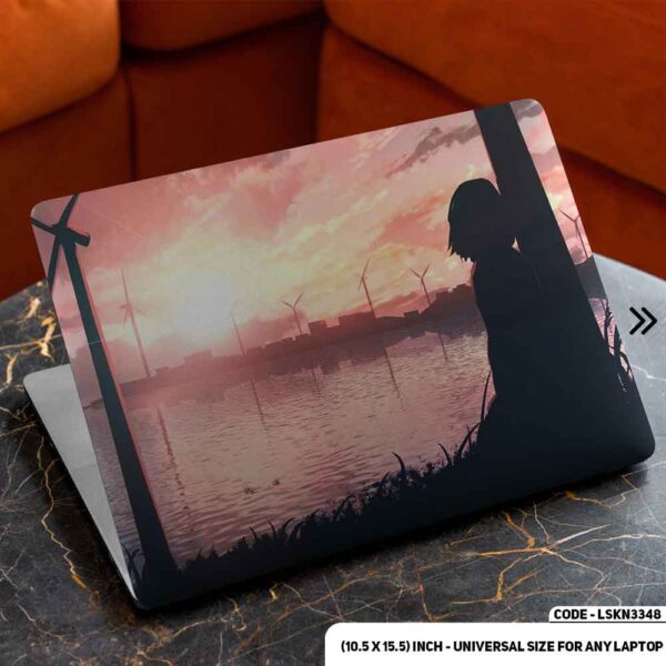 Digital Fantacy Anime Digital Art Illustration Matte Finished Removable Waterproof Laptop Sticker & Laptop Skin (Including FREE Accessories) - LSKN3348 - DDecorator