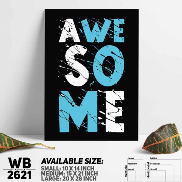 DDecorator Awesome - Motivational Wall Decoration And Home Decoration PVC Wall Board And Wall Canvas - WB2621