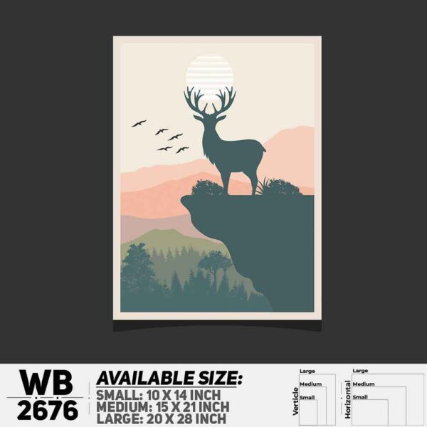 DDecorator Landscape Art Digital Illustration Wall Decoration And Home Decoration PVC Wall Board And Wall Canvas - WB2676