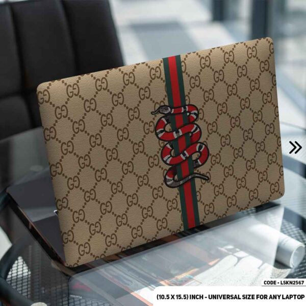 Luxury Brand Iconic Pattern Matte Finished Removable Waterproof Laptop Sticker & Laptop Skin (Including FREE Accessories) - LSKN2567 - DDecorator