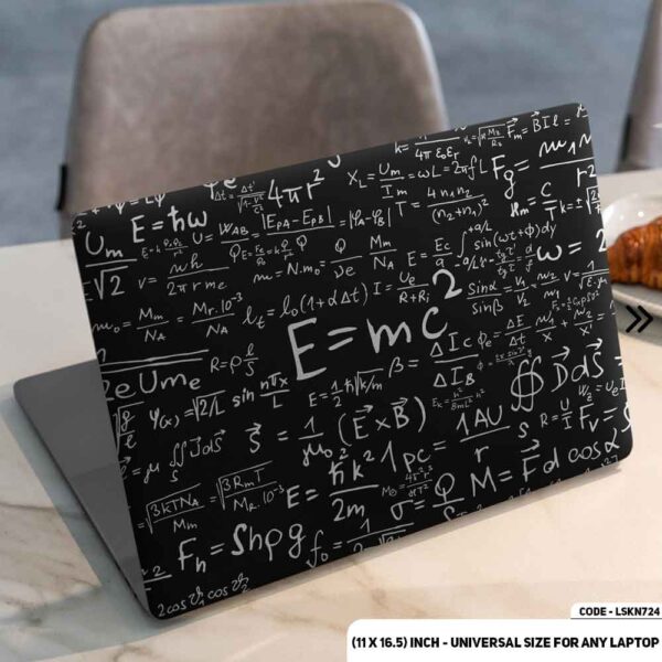 Einstein Equation Matte Finished Removable Waterproof Laptop Sticker & Laptop Skin (Including FREE Accessories) - LSKN724 - DDecorator