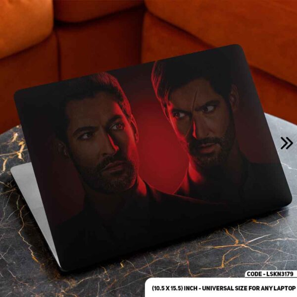 Lucifer Art Illustration Matte Finished Removable Waterproof Laptop Sticker & Laptop Skin (Including FREE Accessories) - LSKN3179 - DDecorator