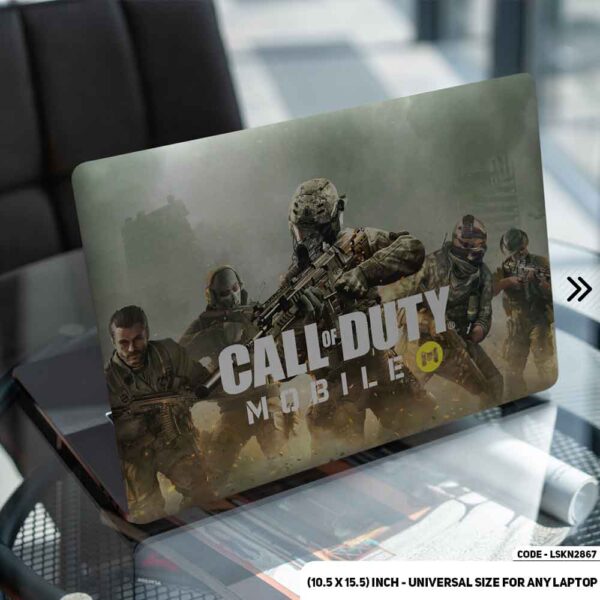 Call of Duty Mobile Art Character Matte Finished Removable Waterproof Laptop Sticker & Laptop Skin (Including FREE Accessories) - LSKN2867 - DDecorator